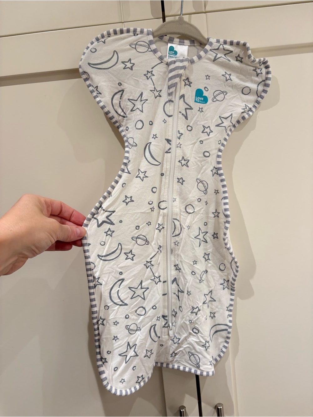 Love to Dream Swaddle UP Silky-Lux 1.0 TOG Sleep Sack - Newborn - Bamboo - White